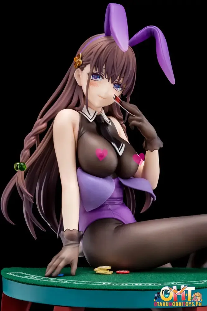 (18 ) Nippon Columbia The Demon Sword Master of Excalibur Academy 1/6 Elfine Phillet wearing flower's purple bunny costume with Nip Slip Gimmick System