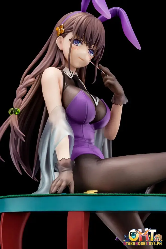 (18 ) Nippon Columbia The Demon Sword Master of Excalibur Academy 1/6 Elfine Phillet wearing flower's purple bunny costume with Nip Slip Gimmick System