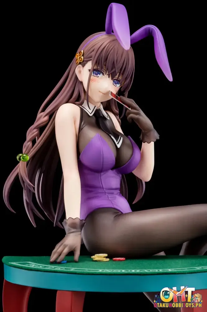 (18 ) Nippon Columbia The Demon Sword Master of Excalibur Academy 1/6 Elfine Phillet wearing flower's purple bunny costume with Nip Slip Gimmick System