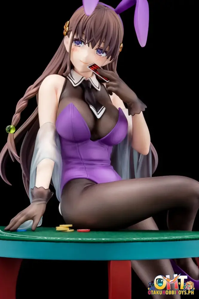 (18 ) Nippon Columbia The Demon Sword Master of Excalibur Academy 1/6 Elfine Phillet wearing flower's purple bunny costume with Nip Slip Gimmick System