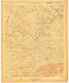 1900 Sansbois, OK - Oklahoma - USGS Topographic Map