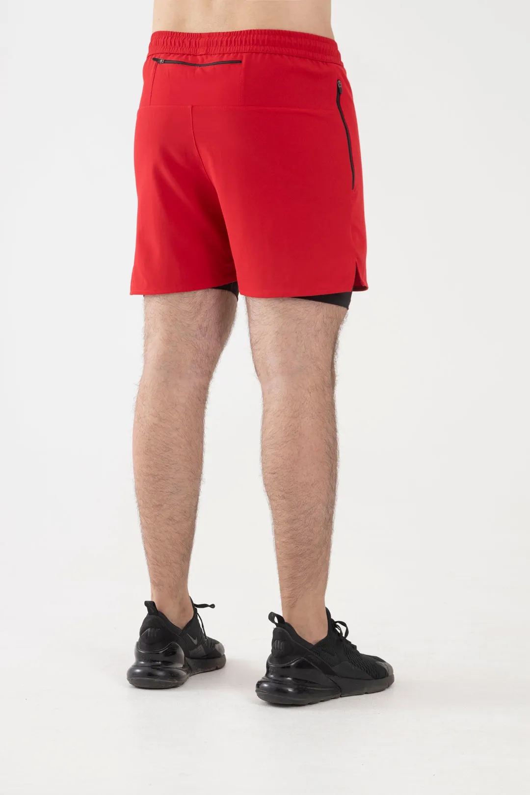 2 in 1 Shorts (Red)