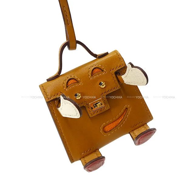 2021SS HERMES bagcharm Bijoux de SAC Kelly doll Bijoux de SAC Kelly doll Bag Charm Naturel-Sable/Orange/Nata/Brique(36) Veau Tadelakt Gold HW Stamp B[BRAND NEW][Authentic]