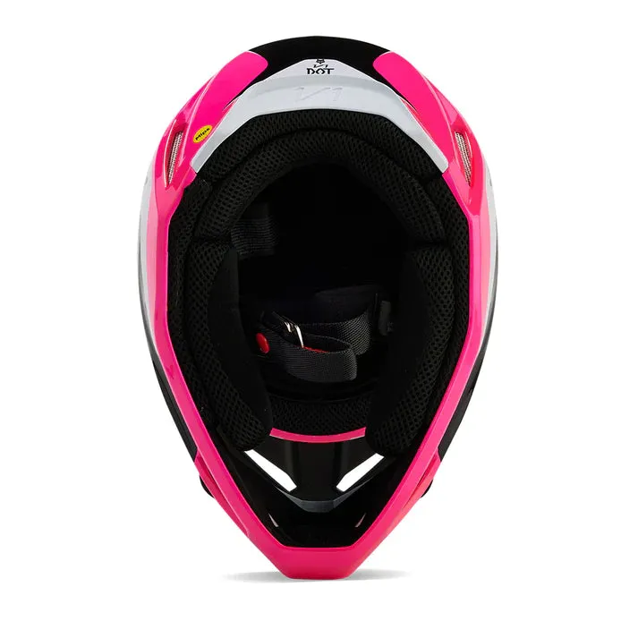 24 FOX V1 NITRO HELMET MIPS CE BLACK/PINK