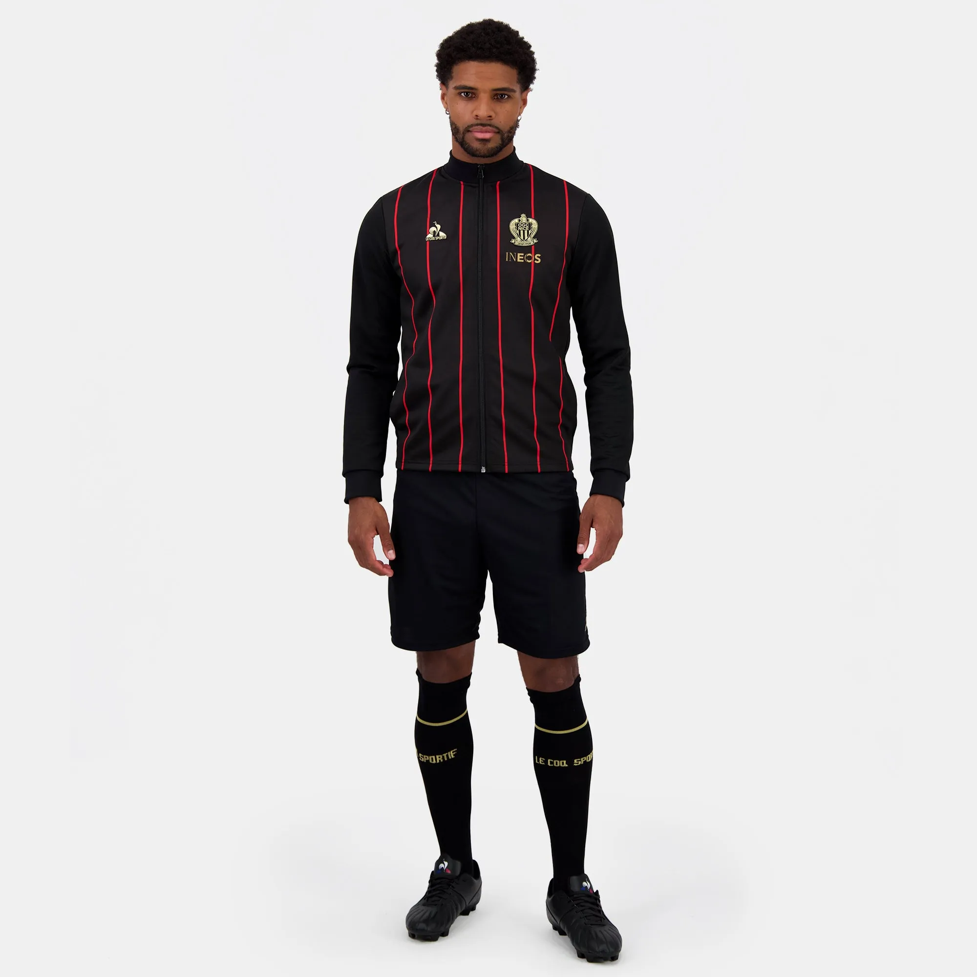 2421909-OGC NICE ENTREE DE TERRAIN FZ Sweat M bl | Sweat zippé Unisexe