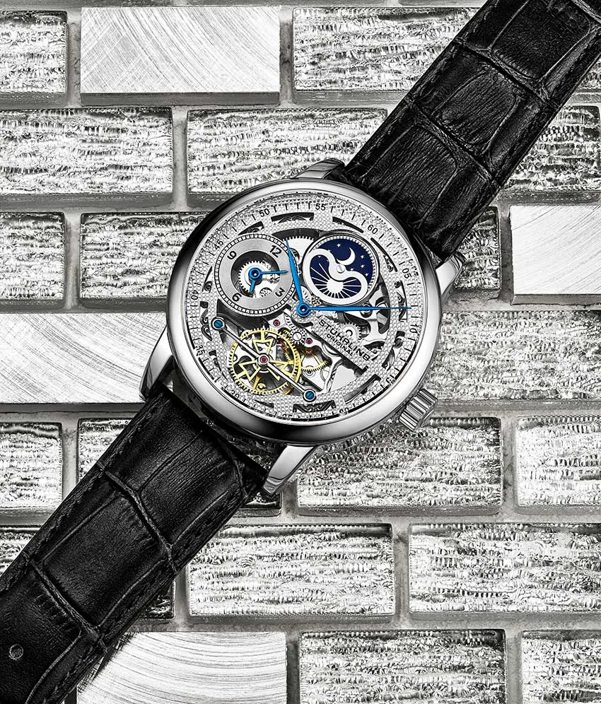 3917 Automatic 43mm Skeleton Dual time Watch