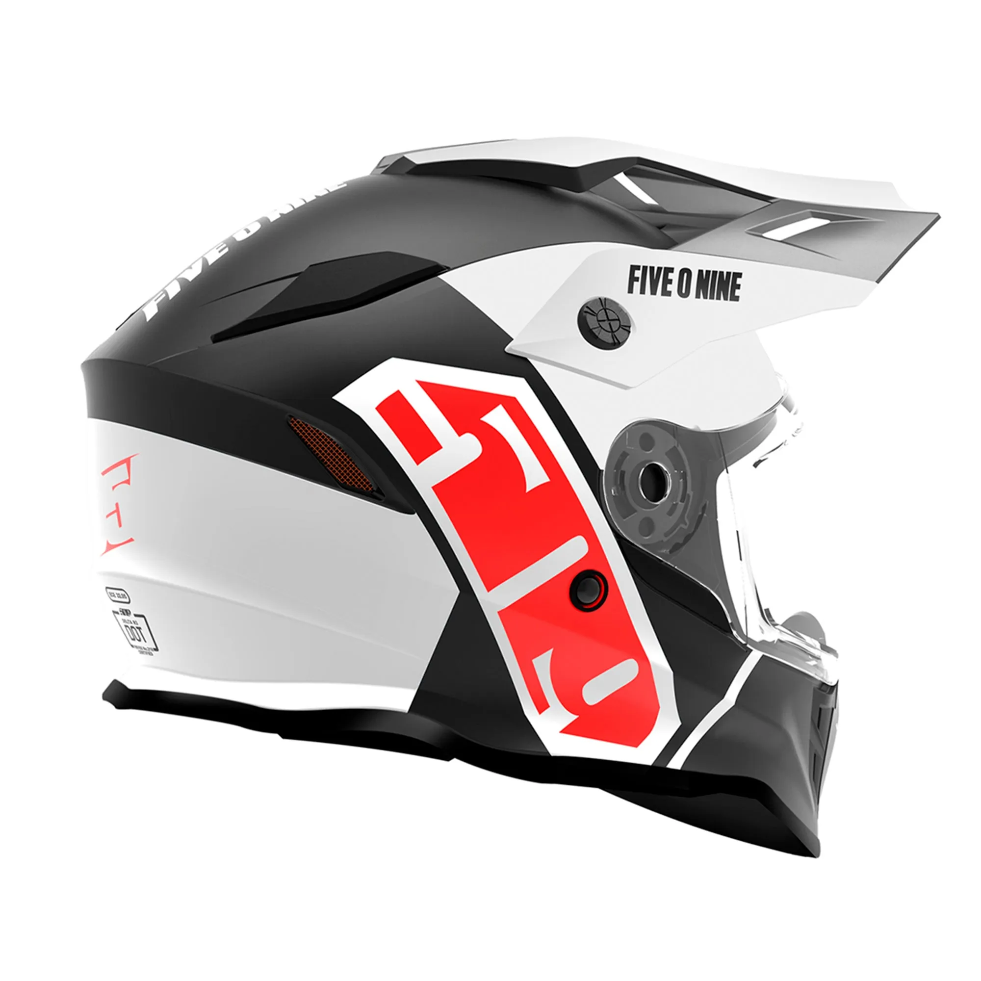 509  Delta R3L Ignite Snowmobile Helmet Electric Shield Dual DOT ECE Racing Red