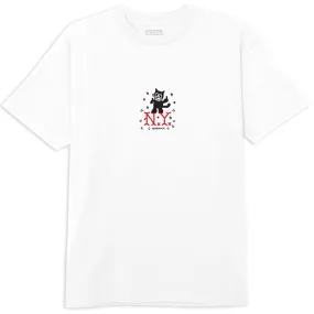 5Boro NY Cat T-Shirt - White/Black/Red