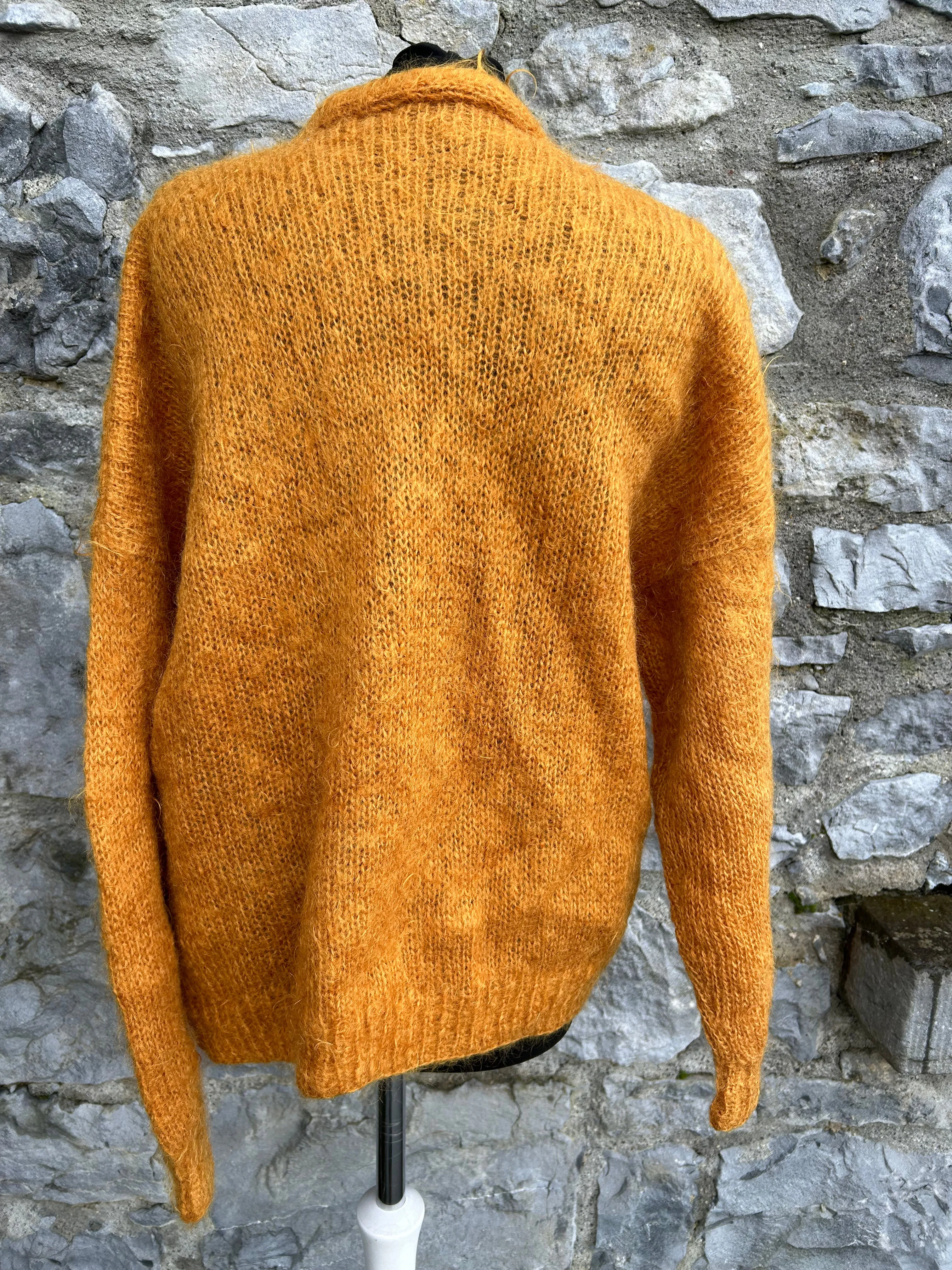 80s mustard cardigan uk 16-20