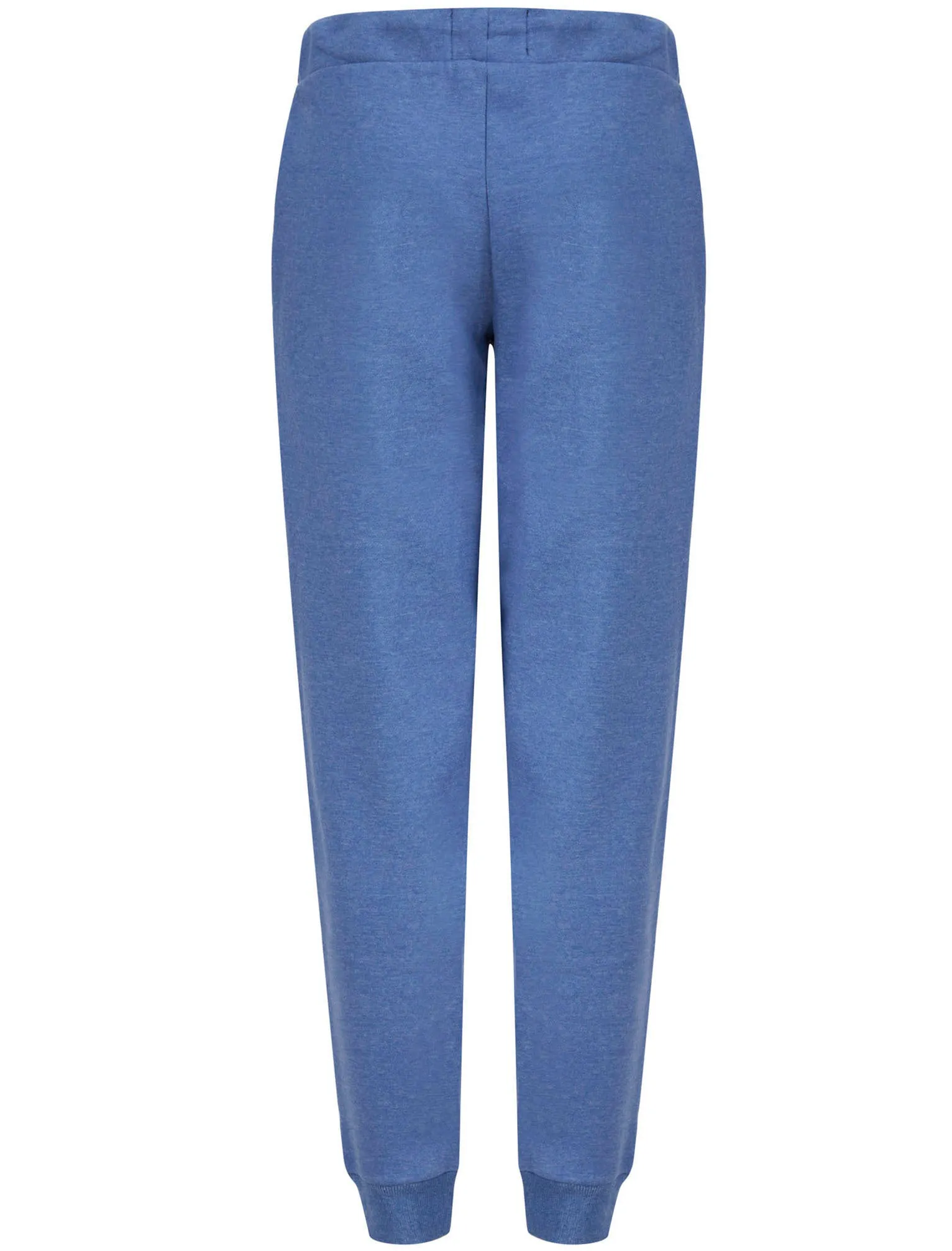 Adalee Brushback Fleece Cuffed Joggers in Cornflower Blue Marl - Tokyo Laundry