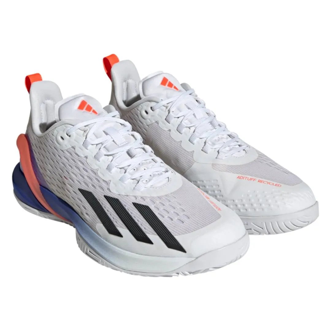 adidas adizero Cybersonic Men's Tennis Shoe (White/Blue/Red)