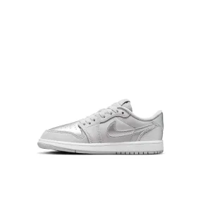 Air Jordan 1 Low SE "Metallic Silver" Pre School - Kids