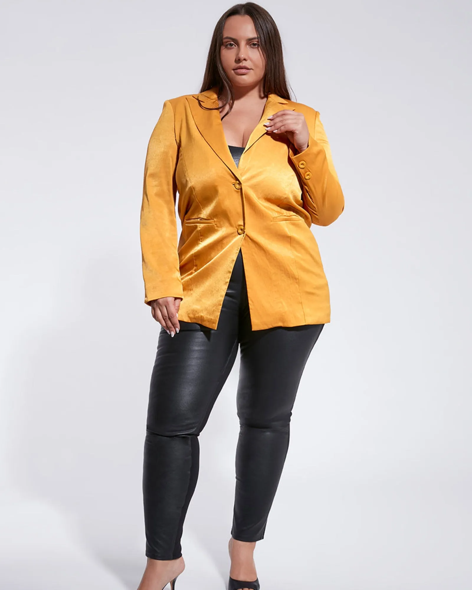 ALBA BOYFRIEND BLAZER | Golden Sunrise