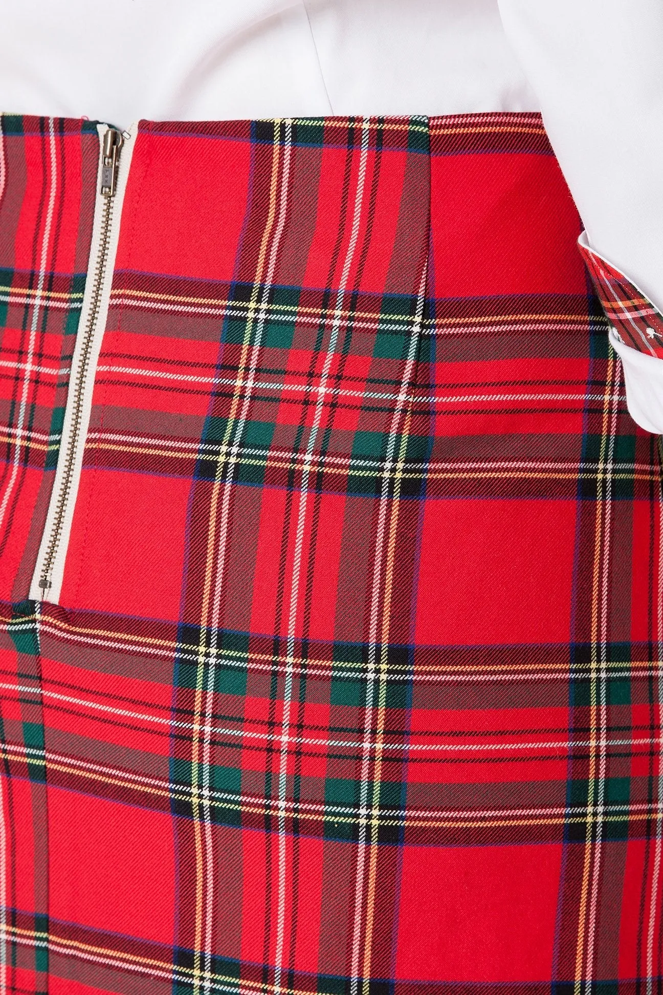 Ali Skirt Stretch Twill Royal Stewart Tartan Plaid