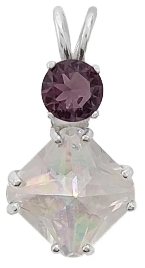 Angel Aura Mini Magician Stone? with Round Cut Amethyst