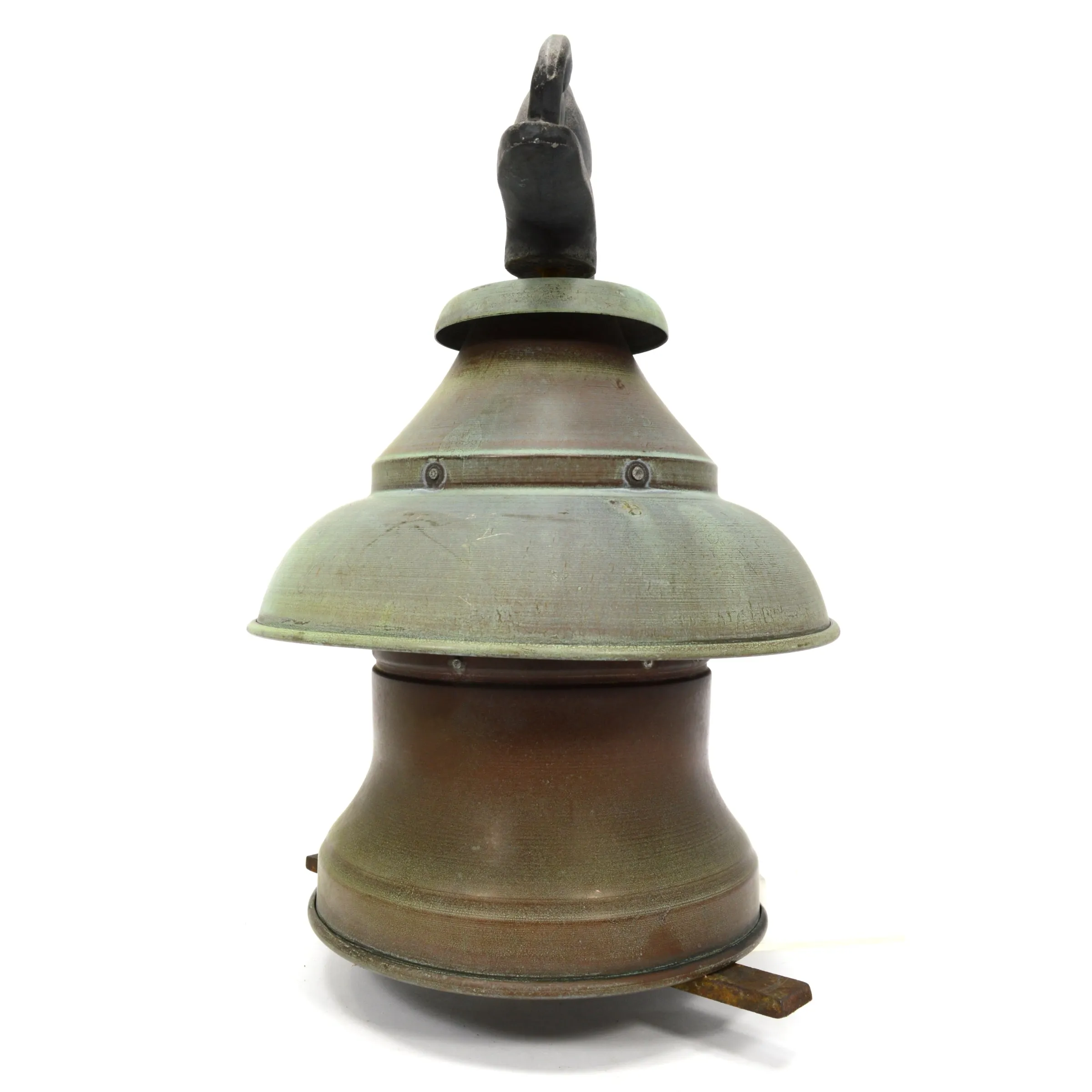 Antique COPPER CUPOLA TOPPER w/ Aluminum PUMA/COUGAR FINIAL Barn/House ROOF VENT