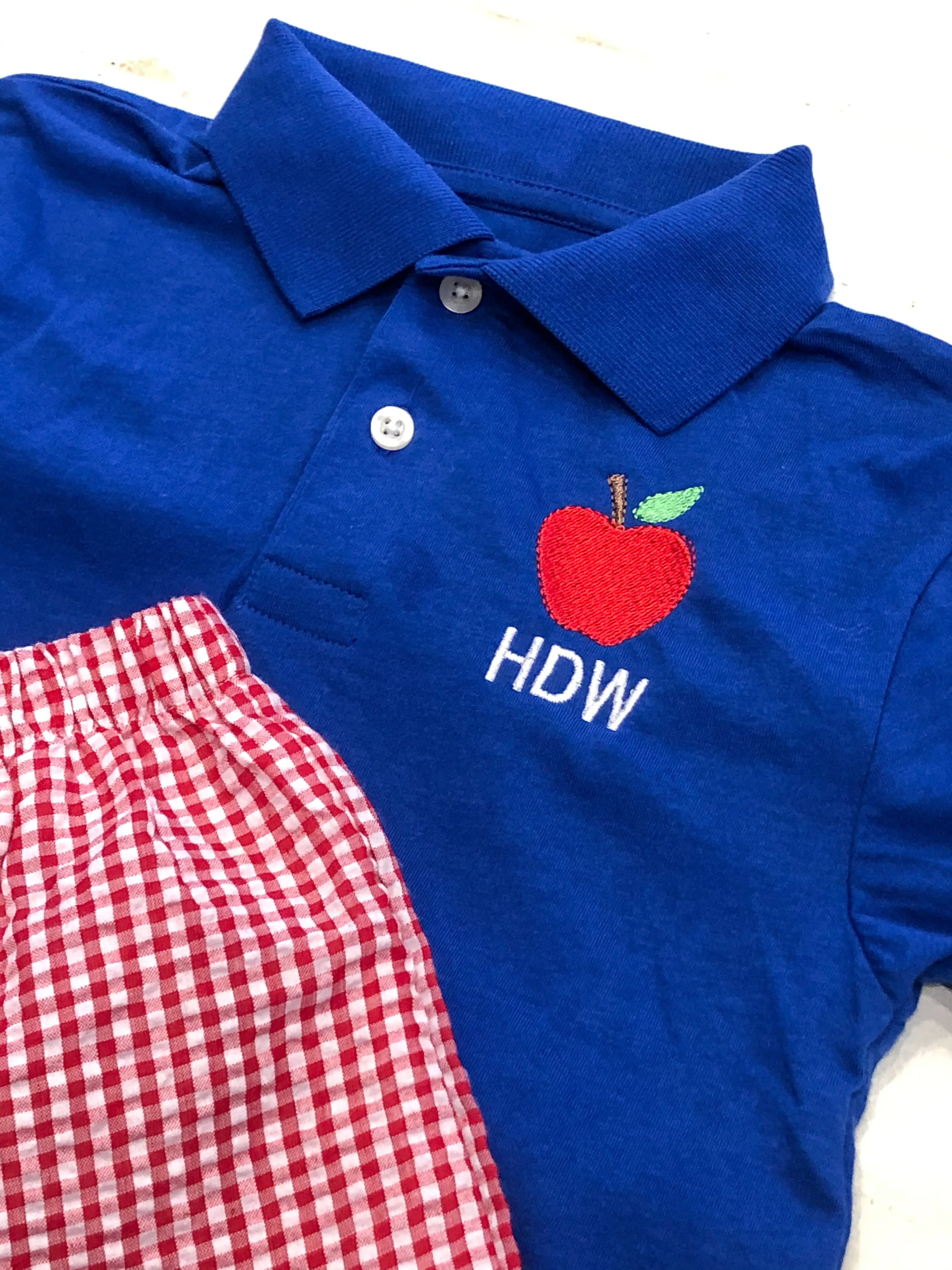 Apple Monogram Polo