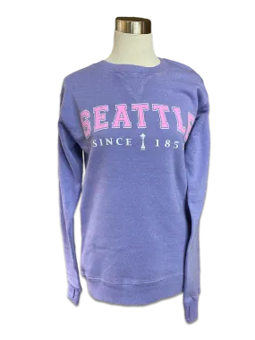 Applique Seattle Crew Sweatshirt