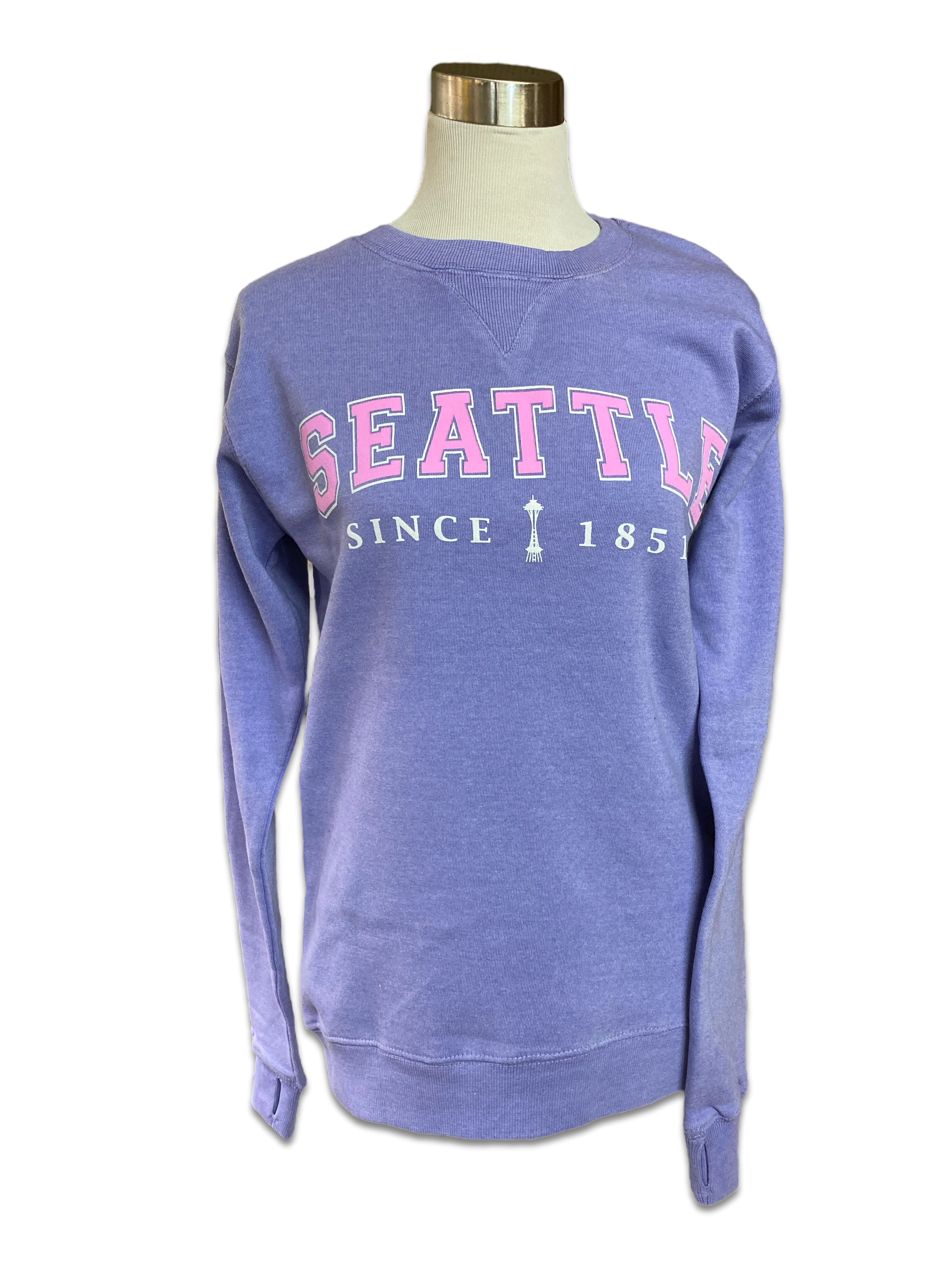 Applique Seattle Crew Sweatshirt