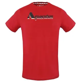 Aquascutum Layered Logo Red T-Shirt