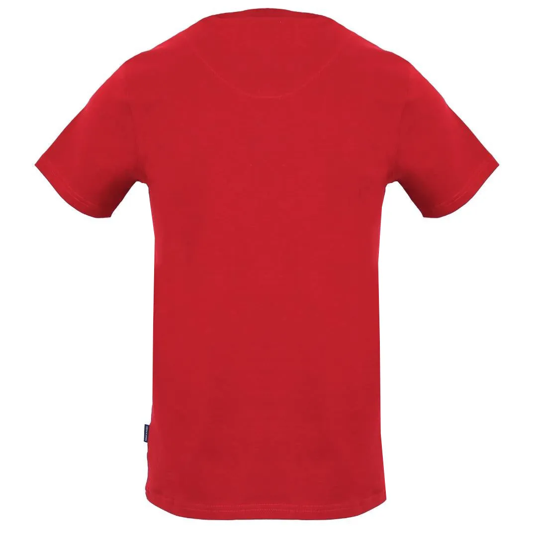 Aquascutum Layered Logo Red T-Shirt