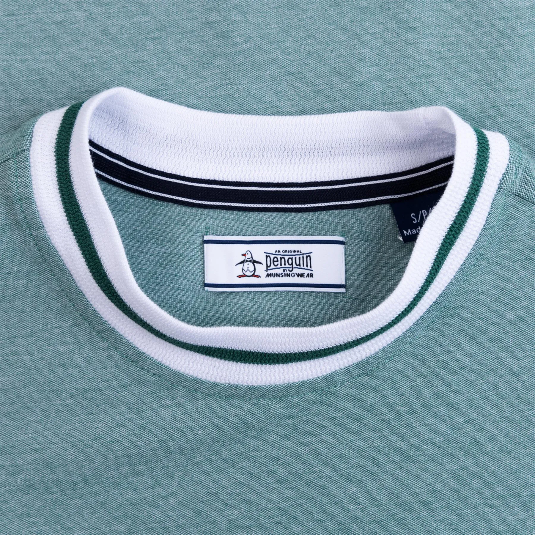 Archive Micro Birdseye Cotton Pique T-Shirt Antique Green - SS24