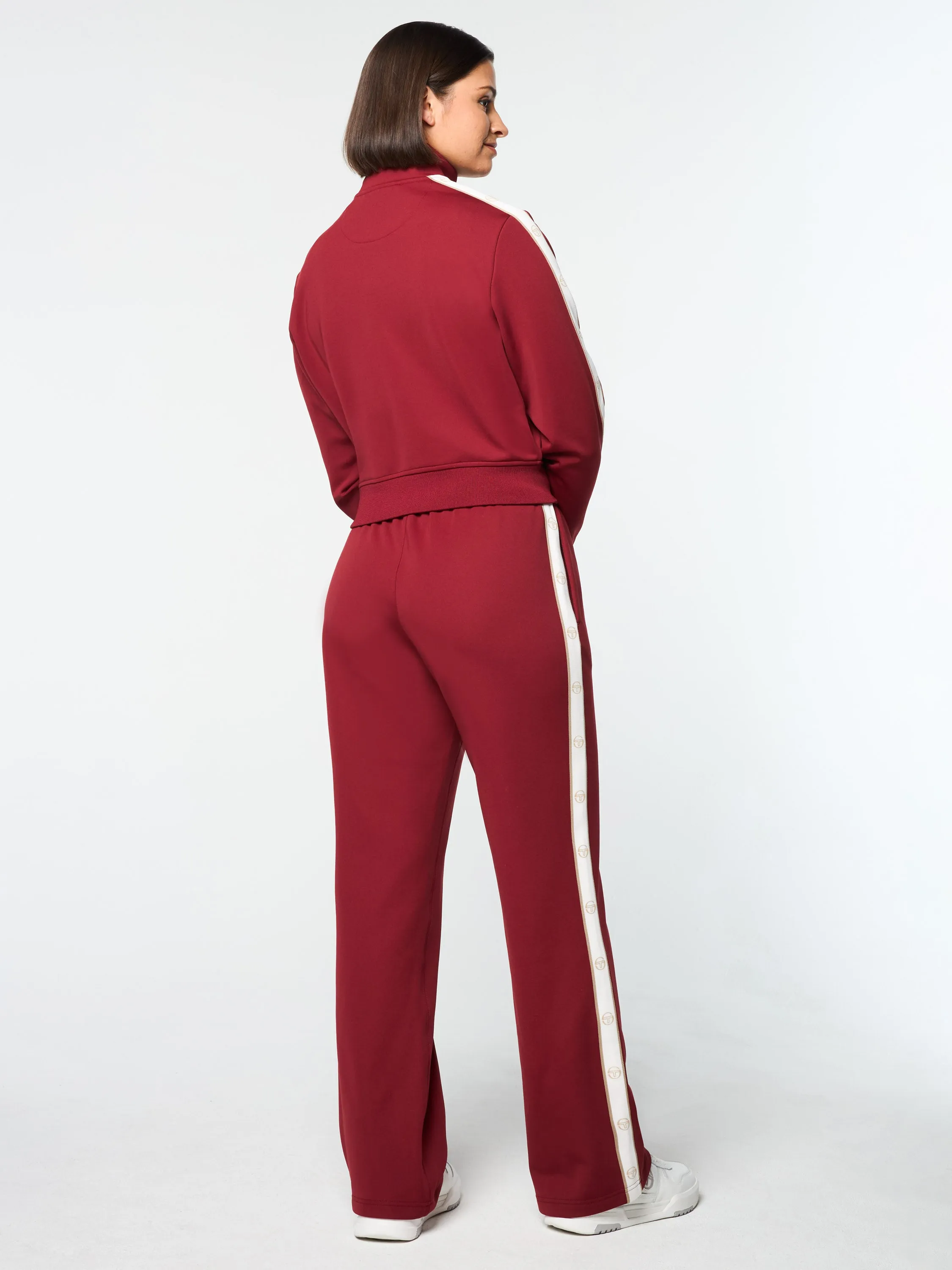 Ardea Cropped Track Jacket- Sundried Tomato