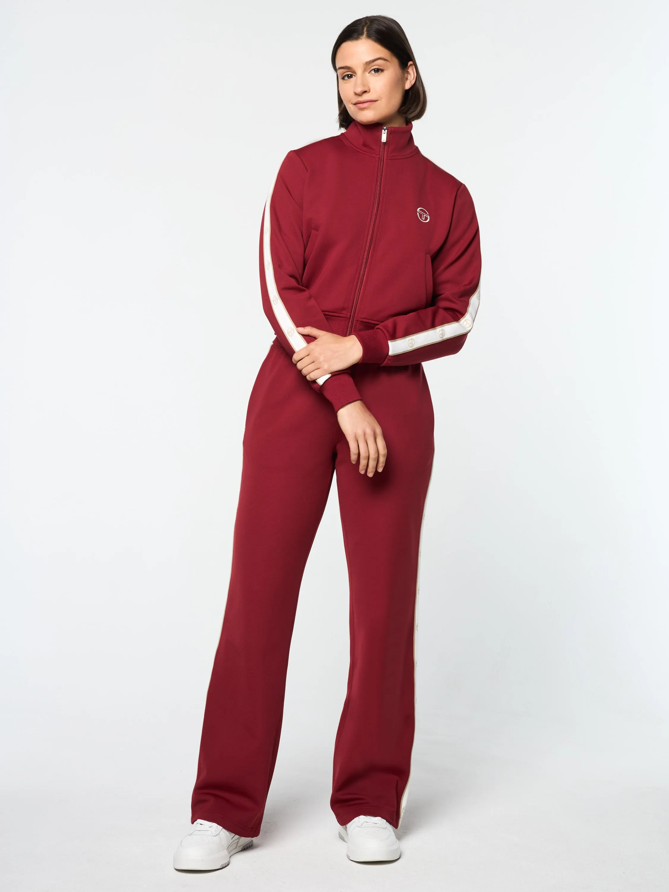 Ardea Cropped Track Jacket- Sundried Tomato