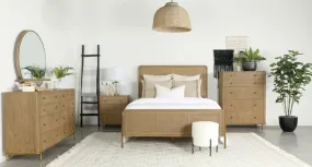 Arini 5-piece Bedroom Set Sand Wash and Natural Cane