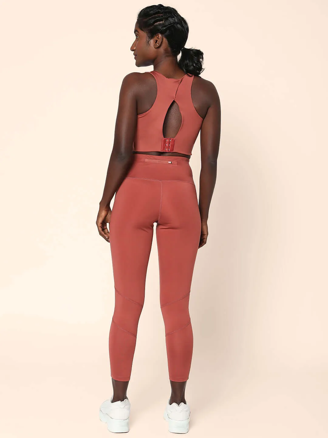 Ath Perform 7/8 High Waist Leggings Marsala