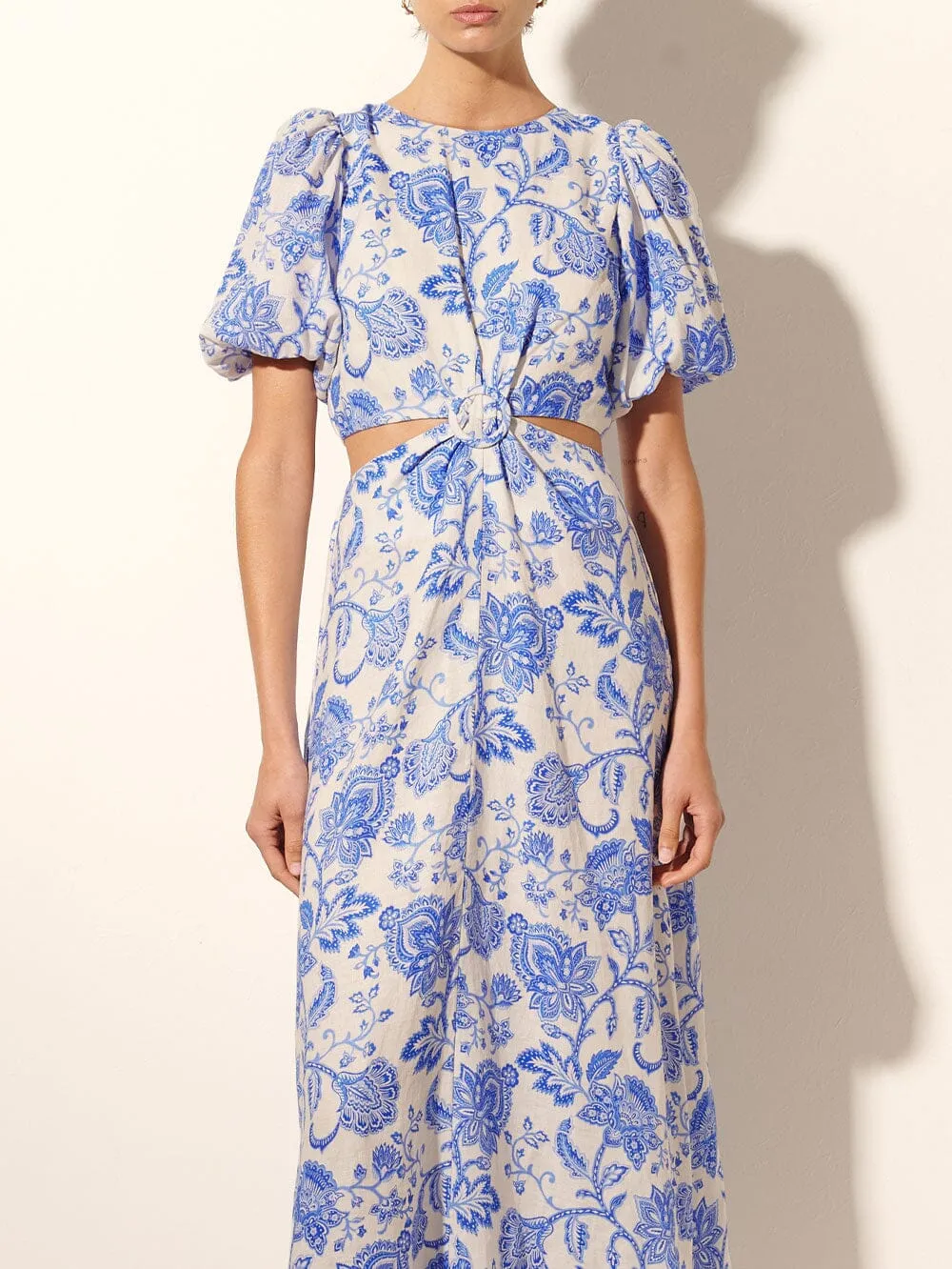 Athena Maxi Dress - Blue Floral