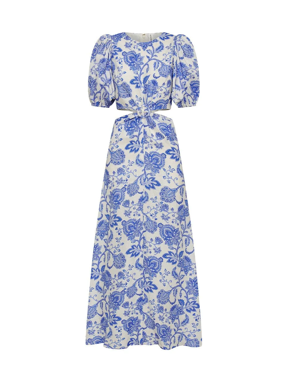 Athena Maxi Dress - Blue Floral