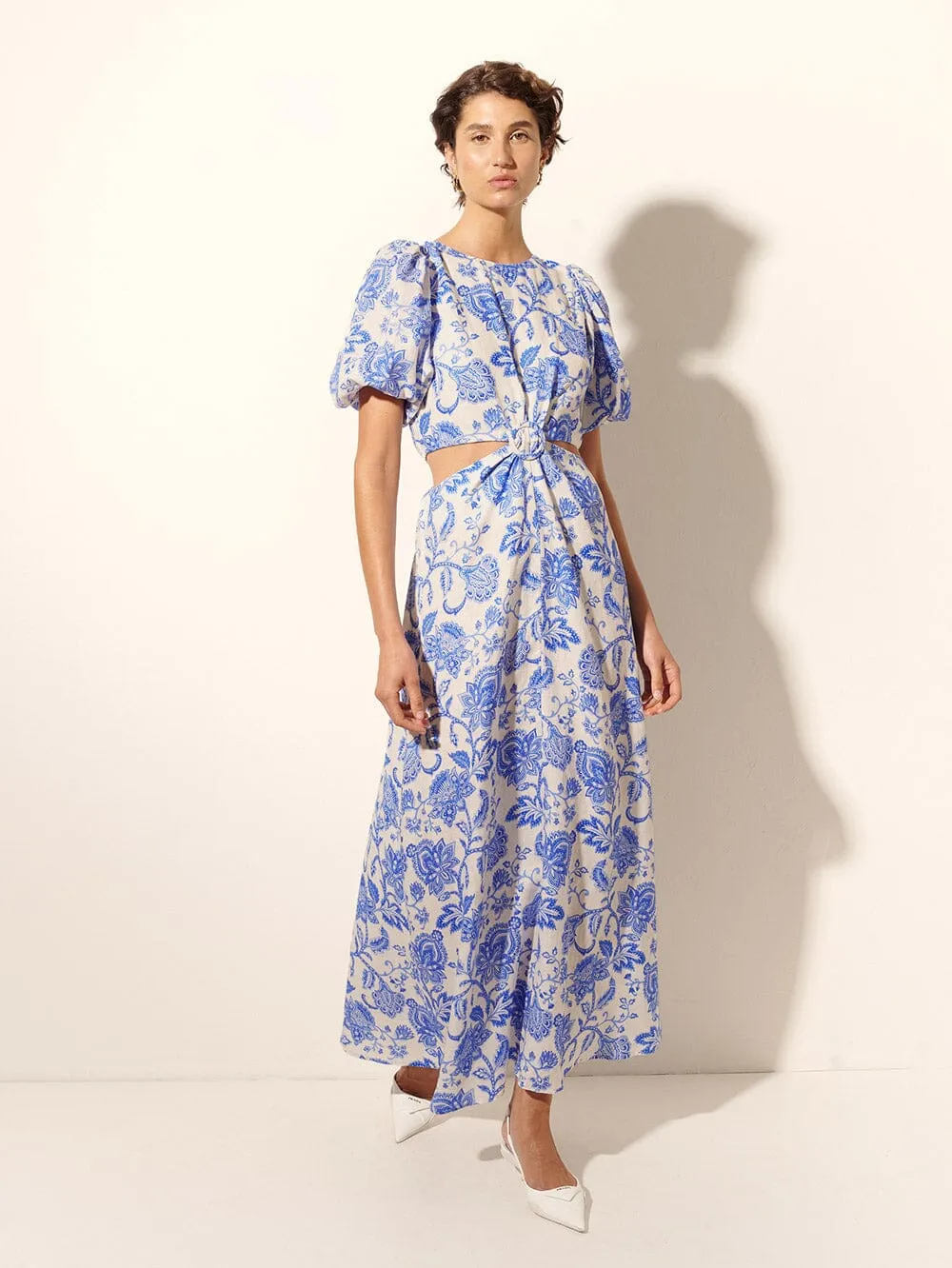 Athena Maxi Dress - Blue Floral