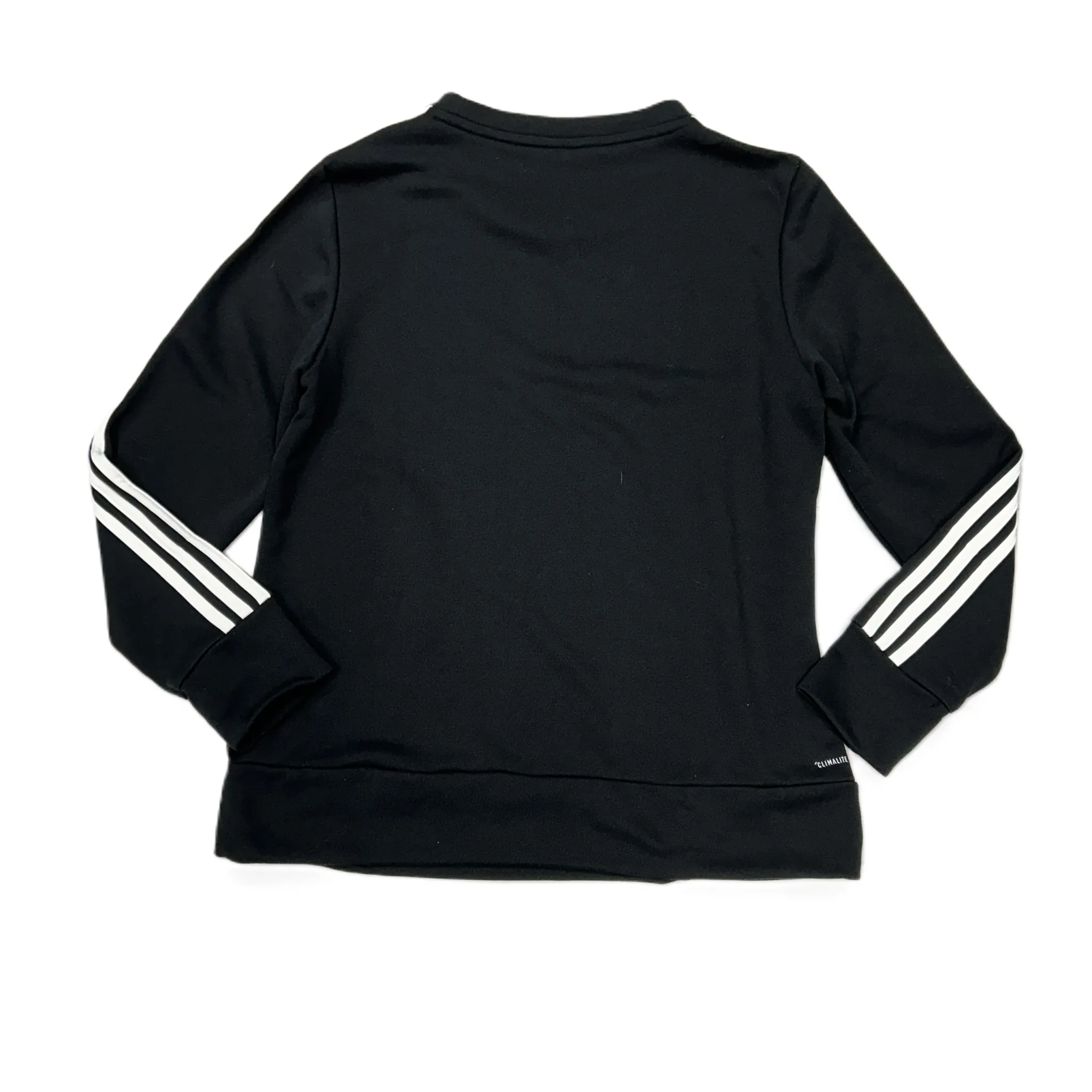 Athletic Sweatshirt Collar By Adidas In Black & White, Size: M