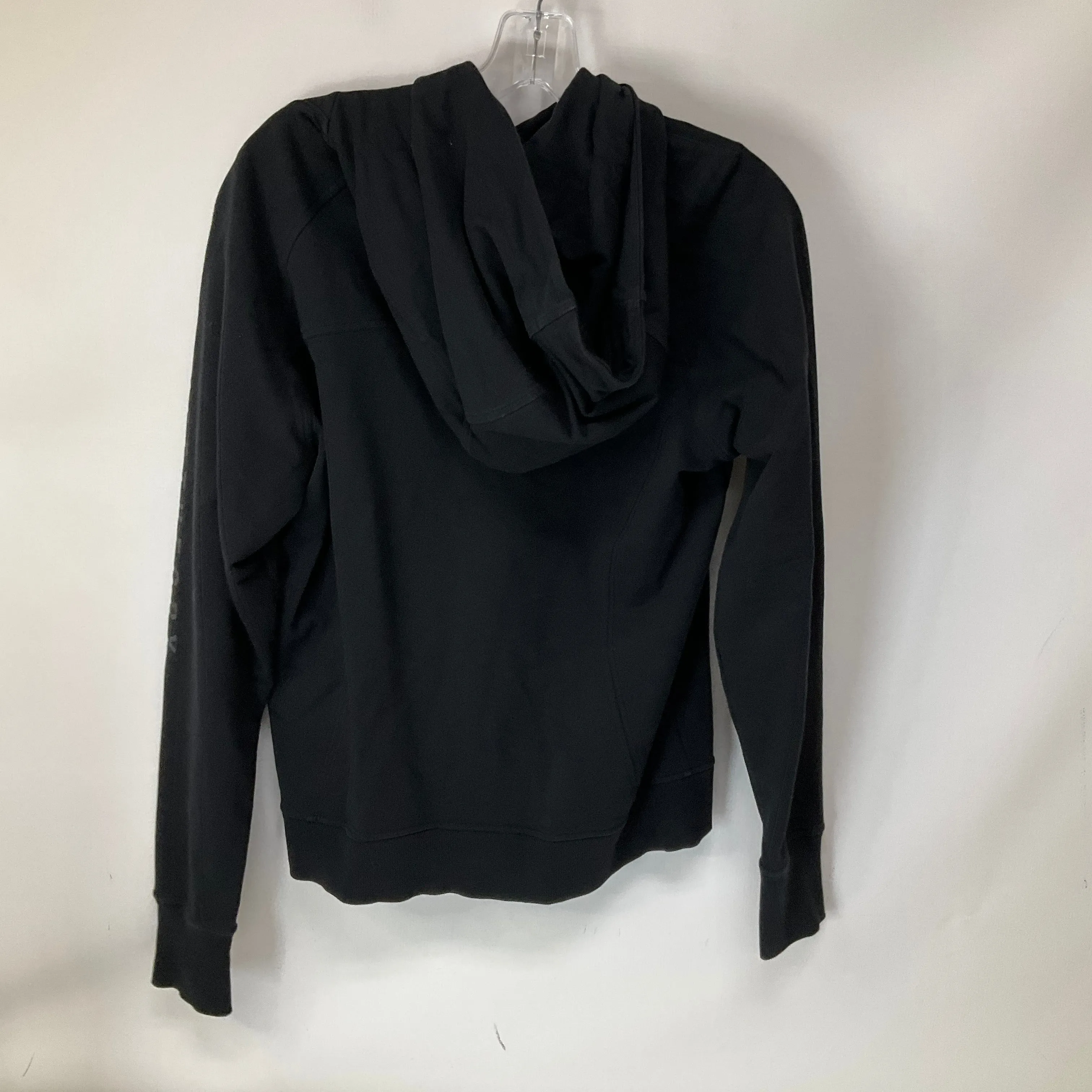 Athletic Sweatshirt Hoodie By Lululemon In Black, Size: 6