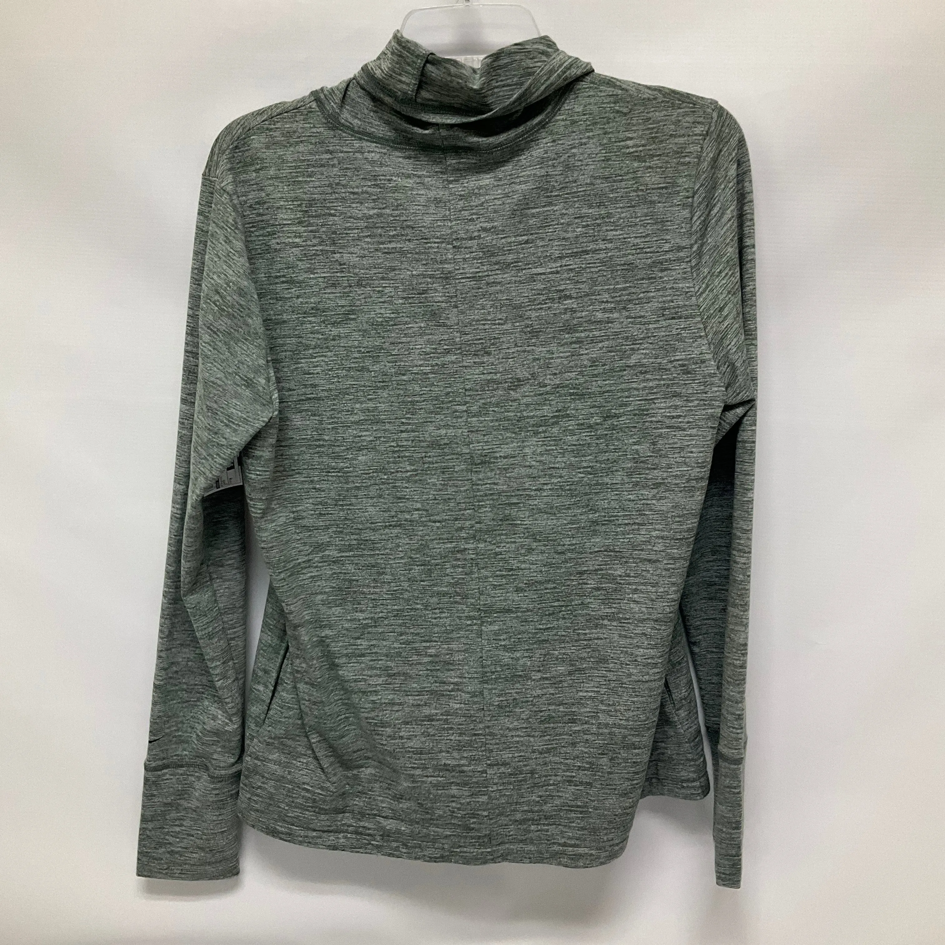 Athletic Top Long Sleeve Collar By Nike Apparel  Size: M