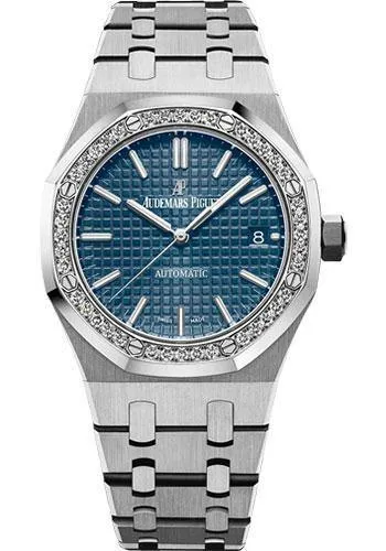 Audemars Piguet Royal Oak Selfwinding Watch Blue Dial 37mm - 15451ST.ZZ.1256ST.03