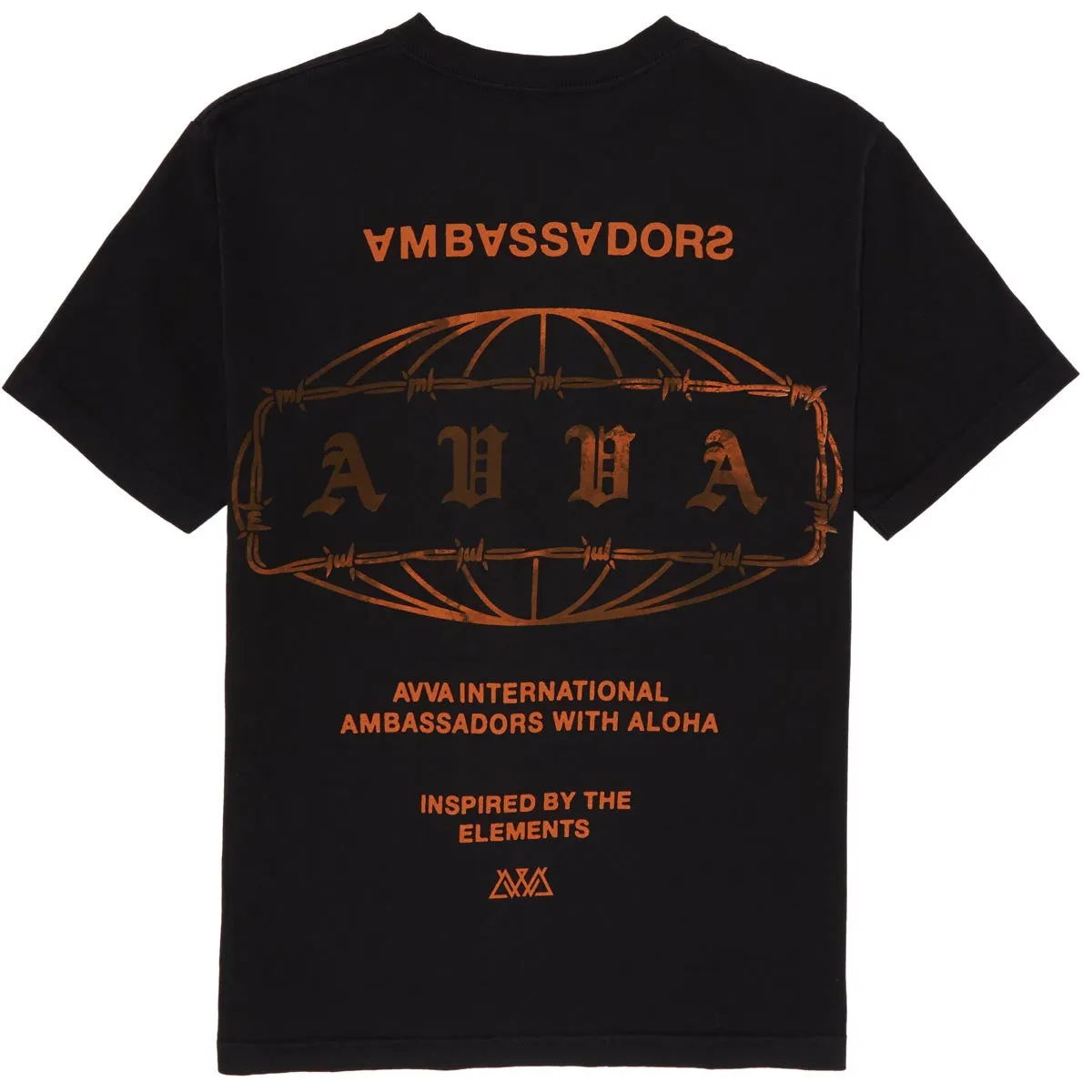 AVVA Barbed Globe T-Shirt - Vintage Black