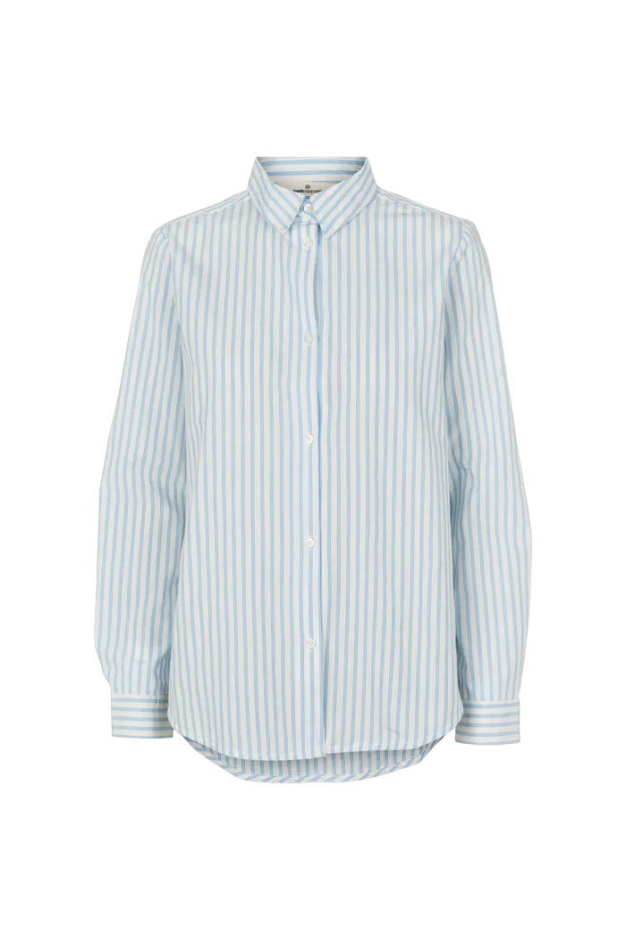 Aya Shirt - Birch / Alaskan blue