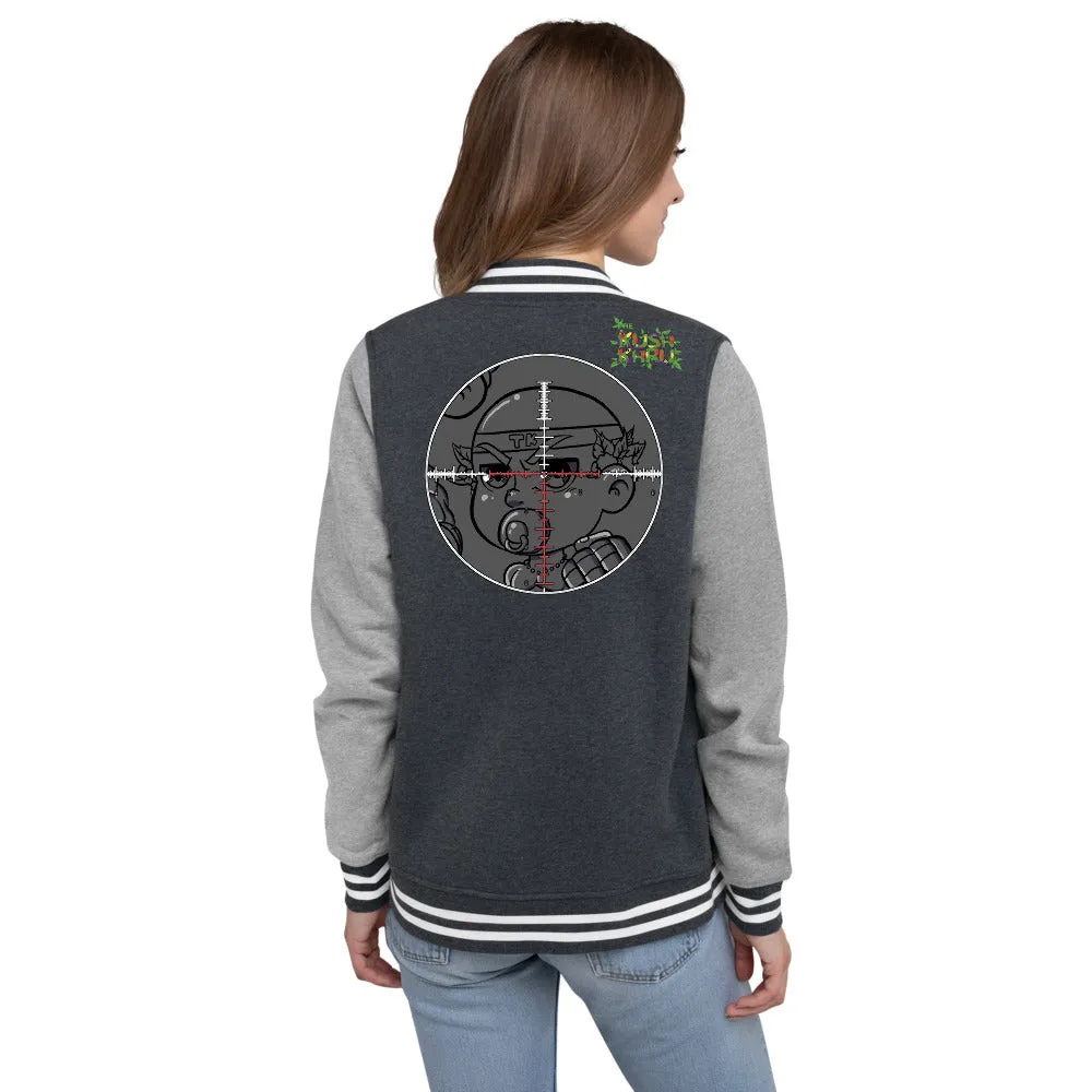 BABE KUSH PRAK MODE Scope Women's Letterman Jacket