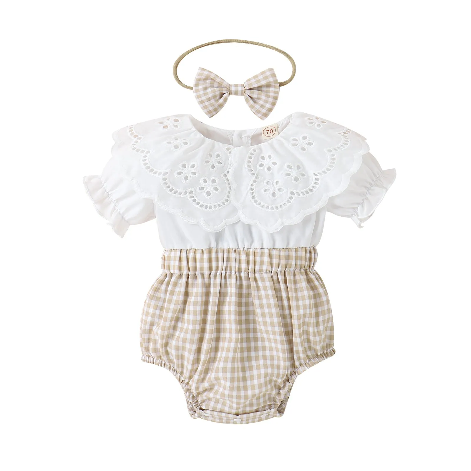 Baby Plaid Romper