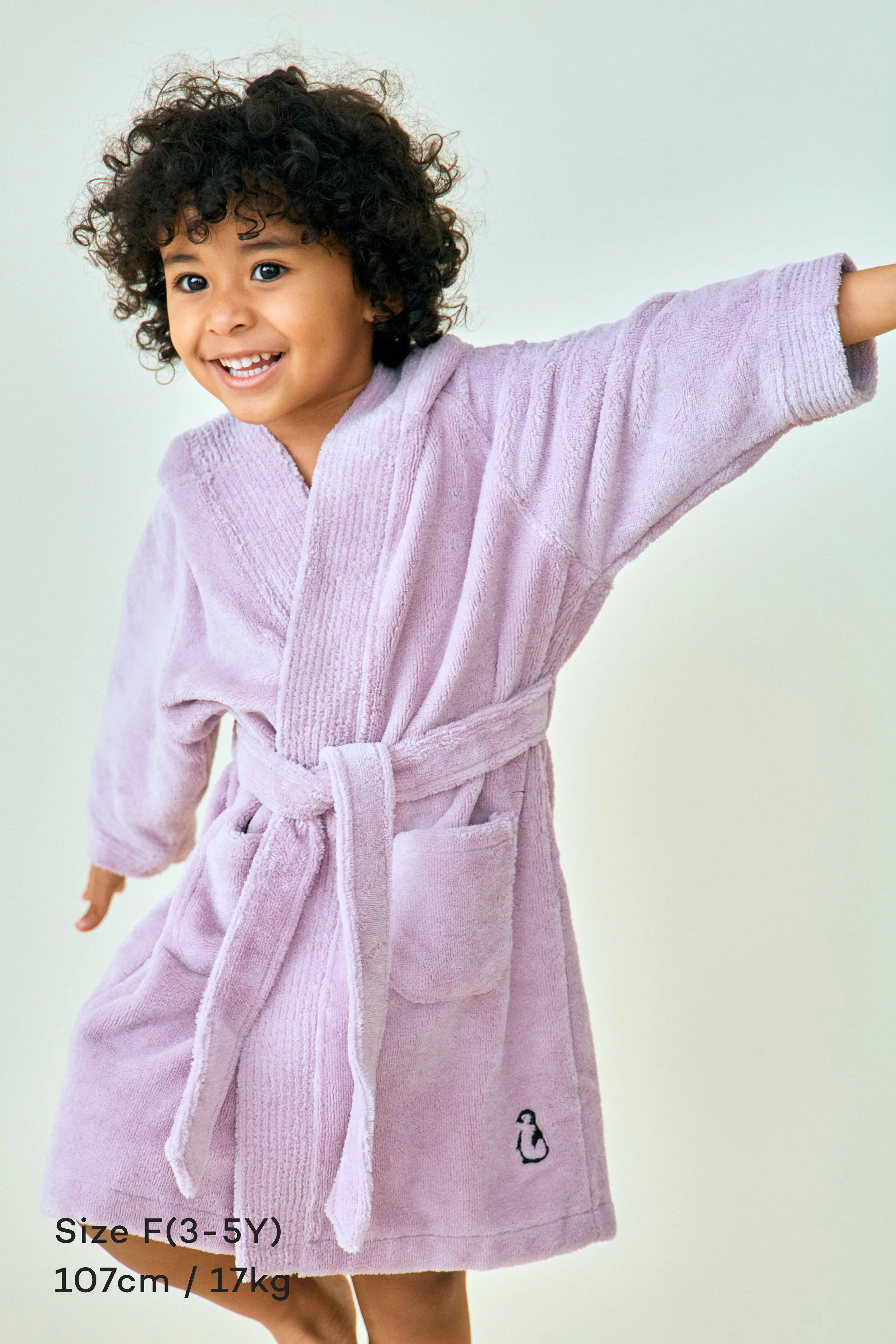 Bamboo Cotton Hooded Bathrobe (3-7Y)