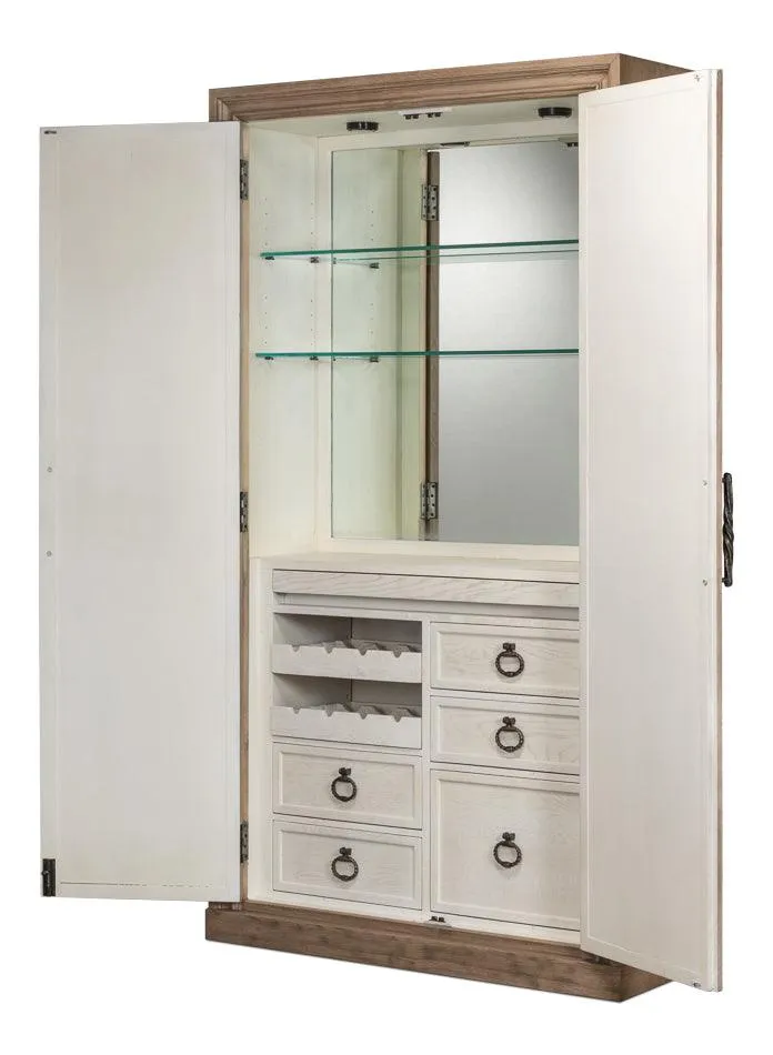 Barron Equestrian Bar Cabinet Armoire