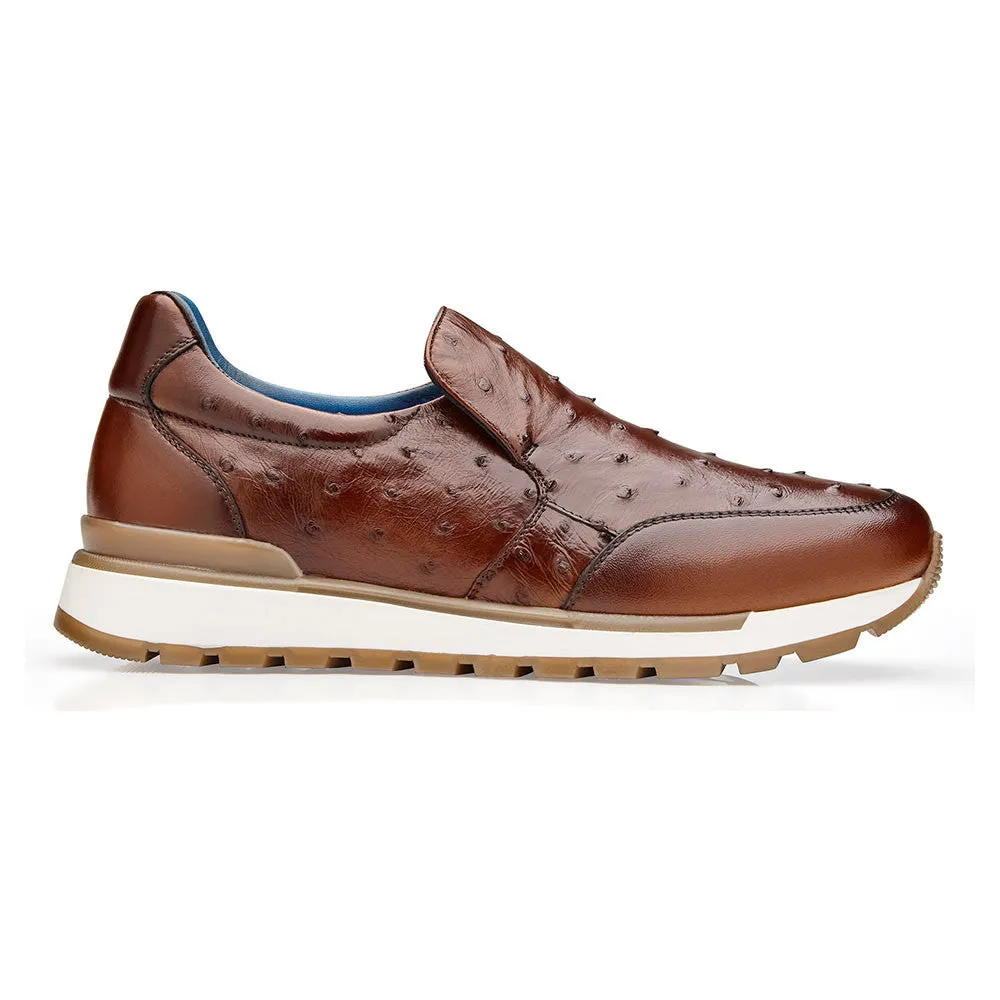 Belvedere Sport Cramer Genuine Ostrich & Soft Italian Calf Leather Shoes