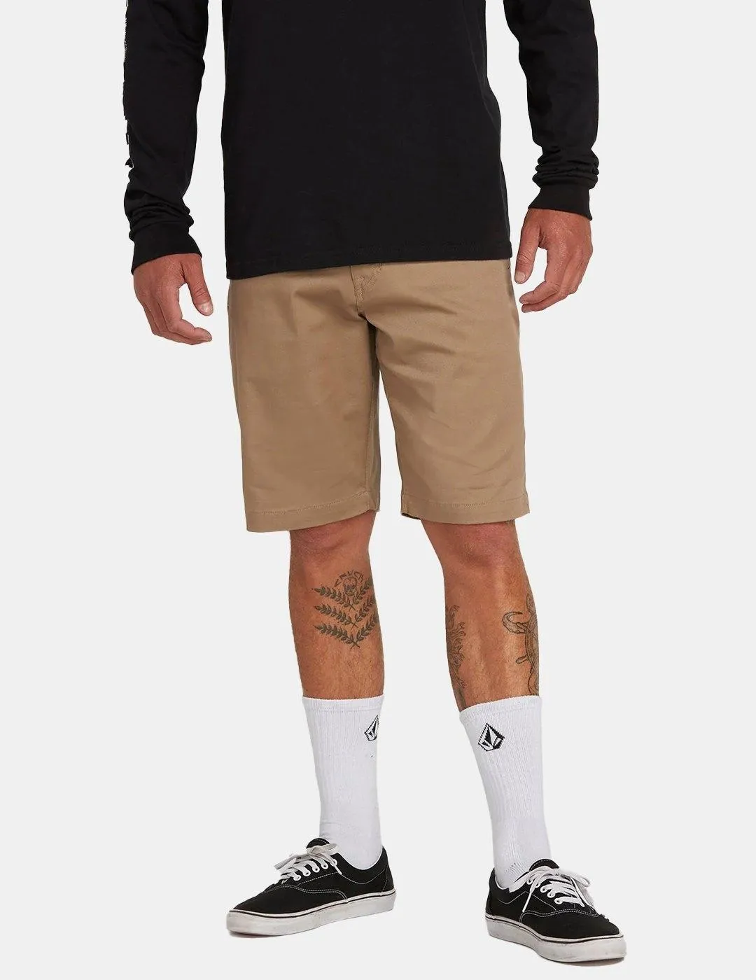 Bermudas Volcom Frickin Modern Strech 21" Caqui