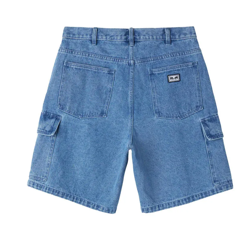 Bigwig baggy denim cargo short Light indigo