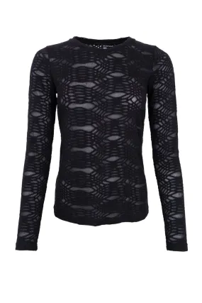 Black Colour - Bccartney Mesh Blouse - SHIRTS Black