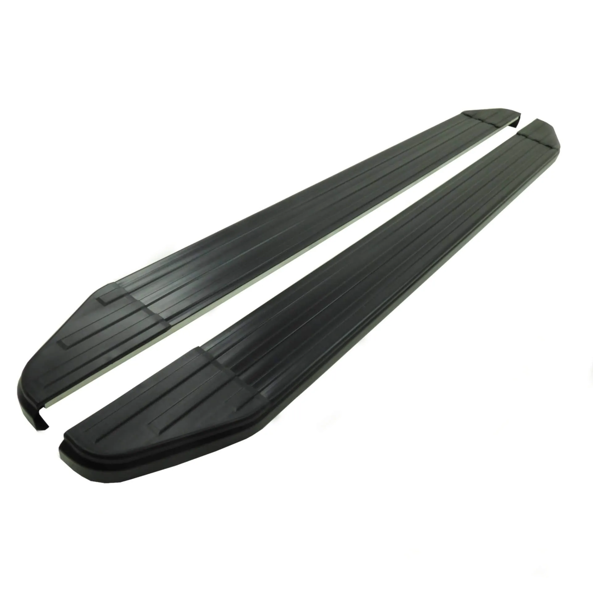 Black Raptor Side Steps Running Boards for Toyota Hilux Double Cab 2016 