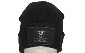 Black turn up beanie, with official patch