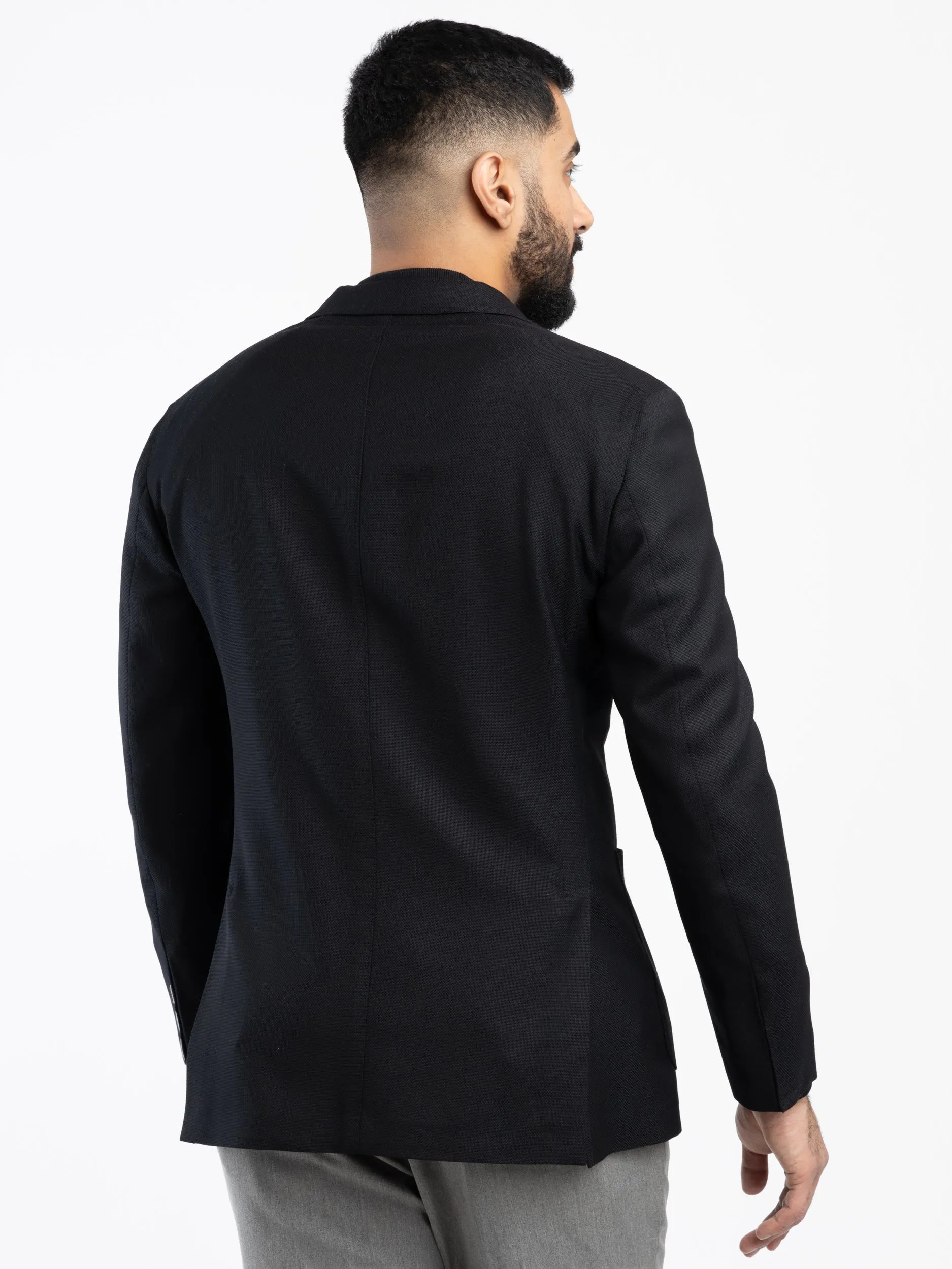 Black Wool K-Jacket